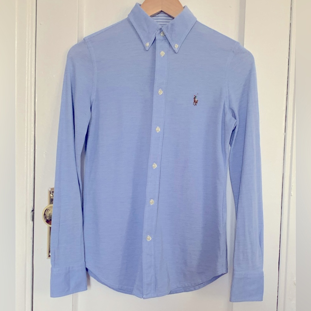 Ralph Lauren Knit Cotton Oxford Shirt